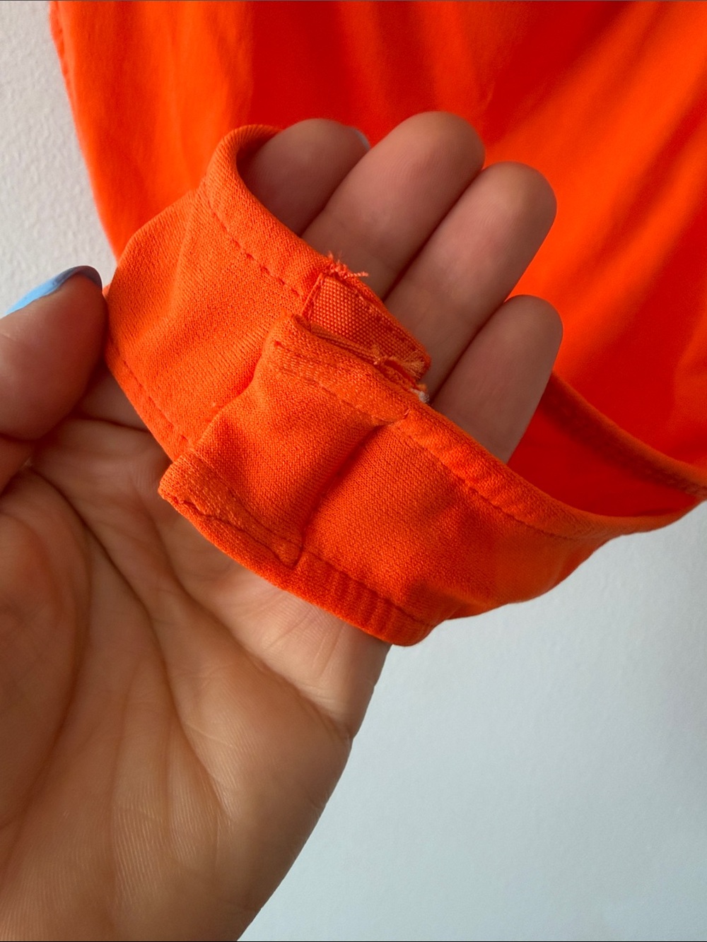 Zara Orange Draped Halter Neck Bodysuit Size M Crossed Sleeveless Top Neon - Picture 7 of 10
